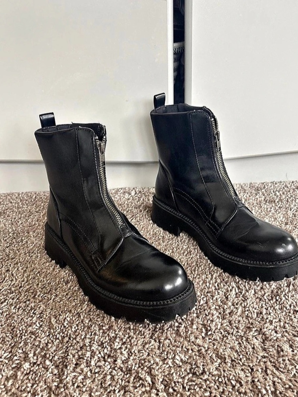 Women's Black Combat Boots